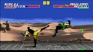 SCORPION - NO LOSE + MEGA ENDURANCE MODE | ULTIMATE  MORTAL KOMBAT 3 | SEGA