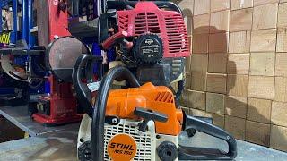 Бензобур ELITECH  БМ 52Е. STIHL из утиля в работу.