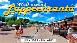 Walking around Lappeenranta, July 2022, Finland [4K]