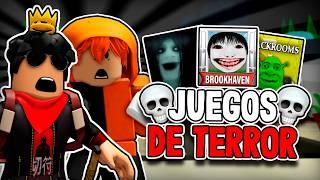 PROBANDO JUEGOS de TERROR en ROBLOX  ft @zerflox9844