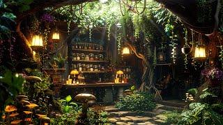 Soothe Flute Music w/ Exotic Plant Shop  Mysterious Fantasy Ambience for Study, Sleep Aid, Calming