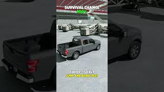 Survival chance, Jump and brake test #beamngdrive #cars #foryoupage #gaming #crash