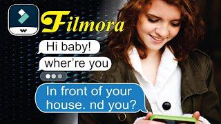 Filmora Tutorial: iPhone Text Bubble Effects | How to Create iPhone Text Message Effect in Filmora X