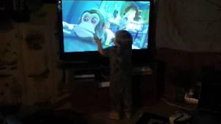 Toy story monkey and my son