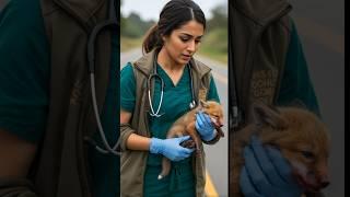 Tiny Paws, Big Heart: Rescuing a Baby Fox #Shorts #BabyFoxRescu #Humanity #AnimalRescue