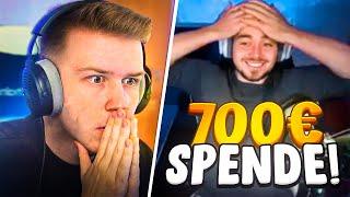 Wir SPENDEN 700€ an Kleine Fortnite Streamer! | katoo