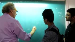 Sir Walter Lewin teaching dotted lines to Indian Students