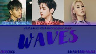 KANG DANIEL - WAVES (feat. SIMON DOMINIC, JAMIE) [ПЕРЕВОД/КИРИЛЛИЗАЦИЯ/COLOR CODED LYRICS]