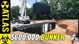 MASSIVE $600,000 Survival Shelter Install Caught on Camera!