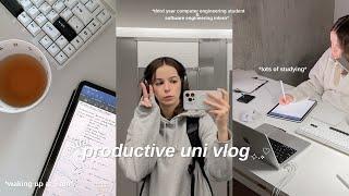 UNI VLOG ‍ 5AM productive days in my life: lots of studying & sleep deprivation