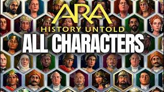 All Ara: History Untold Characters