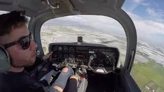 PPL training Grob G-115 solo flight LIRI