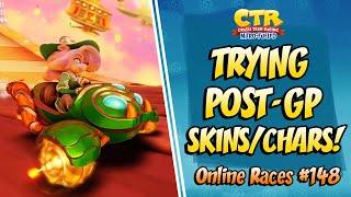 RACE WITH THE NEW SKINS & CHARACTERS! | Crash Team Racing Nitro Fueled LIVE STREAM Online Races #148