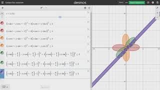 Математика в Desmos | Цветочек из эллипсов