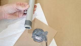 Installing a telescoping tube clamp onto a fiberglass tube