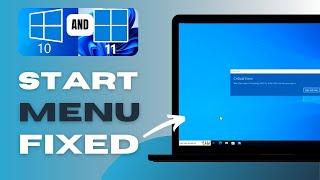 How To Fix Critical Error "Your Start Menu Isn't Working" in Windows 10 /11 - Solved!