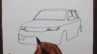 How to draw a Range Rover