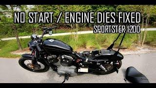 Harley Sportster Won't Start / Engine Dies EASY FIX!