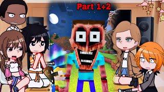 ||PART 1+2|| NTR || Kokujin no tenkousei react to Hiroki as Hamoode || Minecraft || Gacha React