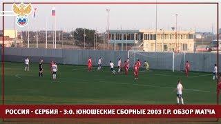 Россия - Сербия - 3:0. Юношеские сборные 2003 г.р. Обзор матча | РФС ТВ