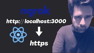 How to use ngrok to run your localhost React Js app on https