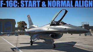 F-16C Viper: Cold Start & NORMAL Alignment Tutorial | DCS WORLD