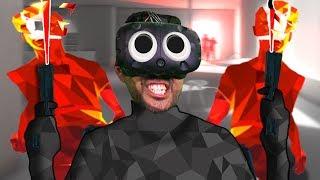 HEADSHOT ONLY CHALLENGE | SuperHot (HTC Vive Virtual Reality)