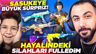 SASUKEYE DOĞUM GÜNÜ SÜRPRİZİ!!  EN ÇOK İSTEDİĞİ SİLAHLARI VE HESABINI FULLEDİM!! | PUBG MOBILE