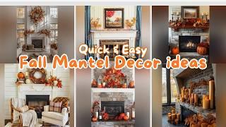 100 Cozy Fall Fireplace Mantel Decorating Ideas for Easy Autumn Home Decor 2024