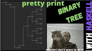 Pretty print binary tree with haskell