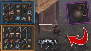 RAIDING A NEIGHBOR BASE WITH POWDER BOMB! GOT AMAZING LOOT! V2.2.0 - Grim Soul: Dark Fantasy Surviv