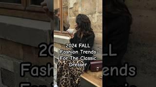 MOST WEARABLE 2024 FALL FASHION TRENDS FOR THE CLASSIC DRESSER #fashionover40 #fashionover50