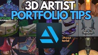 3D Artist Portfolio Tips