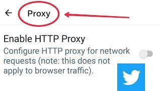 Twitter Proxy Settings