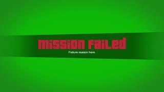 Mission failed GTA 5 green screen #short