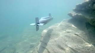 Robbe Seawolf sailing on the seabed of Sirmione (Italy)