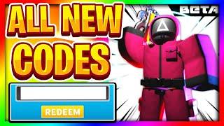 Aimblox BETA (SQUID GAME) ALL *NEW* SECRET OP CODES!? Roblox Aimblox BETA