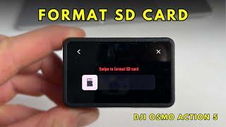 Format SD Card in DJI Osmo Action 5 4 Pro in 30s