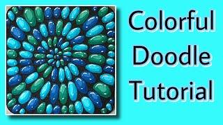 Colorful Doodle Tutorial  Satisfying & Relaxing Art Drawing ️