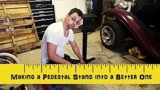 How I improved the Harbor Freight Bench Grinder Pedestal Stand