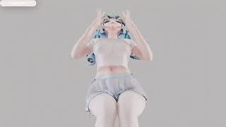 MMD Queen card Miku low angle camera