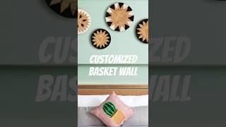 Thrifted baskets wall decor ideas!  #diyprojects #homedecor #interiordesign #diyfan #basketwall