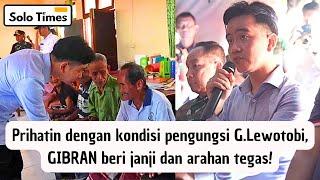 Wapres GIBRAN Mendadak Pimpin Rapat di Tenda Pengungsian Erupsi Gunung Lewotobi, NTT.