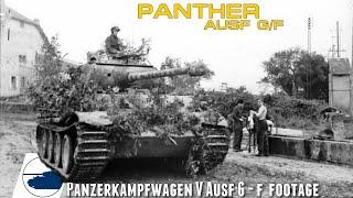 Rare WW2 Panther Ausf.G/F footage - Panzerkampfwagen V.