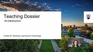 Teaching Dossier: An Introduction