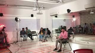 Father and son scene at Annapurna Acting school movie practice