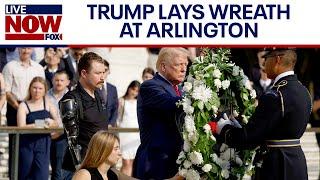 Donald Trump lays wreath at Arlington in honor of 13 U.S. service members killed | LiveNOW from FOX