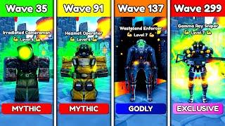 IRRADIATED vs HAZMAT vs WASTELAND vs GAMMA RAY SNIPER ️ - Toilet Tower Defense