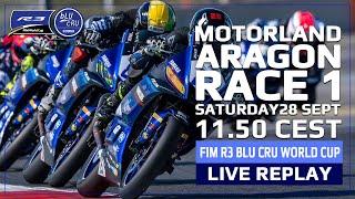 FIM R3 bLU cRU World Cup Live Replay - Round 6, Race 1 Motorland Aragon