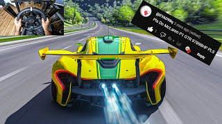 INSANE 1046931 McLaren P1 GTR (Over 5,000 Kmh) - Assetto Corsa | Moza R9